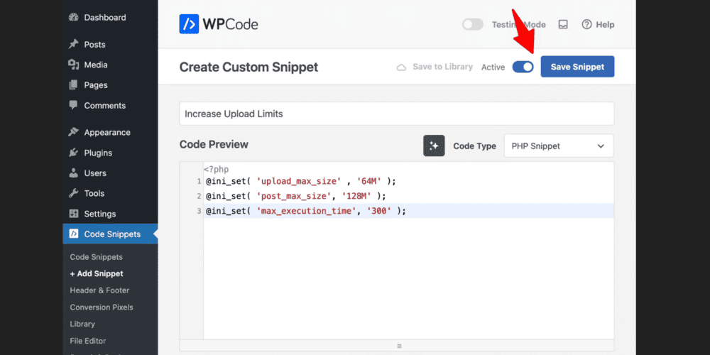 افزایش حجم آپلود فایل در سایت