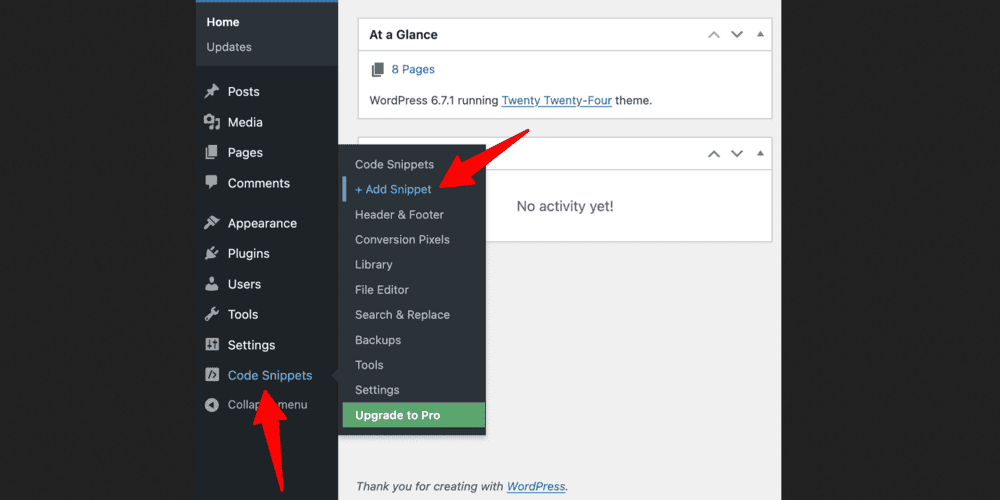 افزودن قطعه کد جدید در سایت وردپرسی