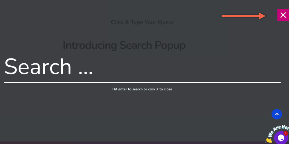 المان جستجو در افزونه Master Addons