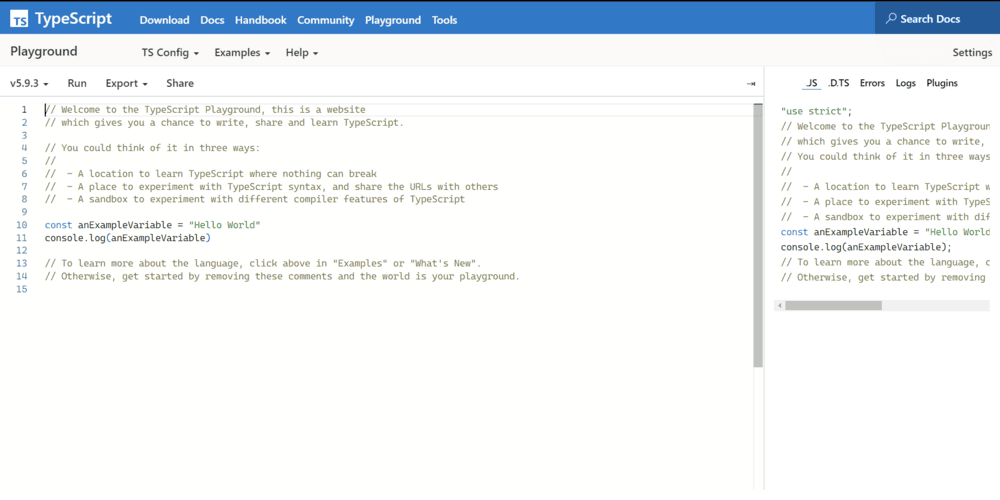 تصویر سایت تایپ اسکریپت